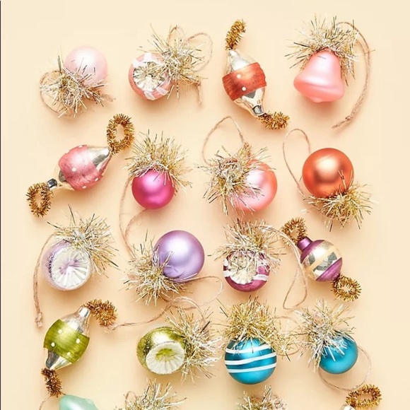 Anthropologie vtg minis ornament set new days of yore - Picture 2 of 5